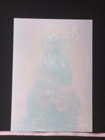 《地藏菩萨》彩色立体三维塑胶佛像、法像艺术大照片