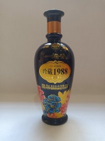 杏花村《一坛香酒（珍藏1988 上品）--清香型白酒》酒瓶·空瓶·玻璃瓶·外包装瓶2019年11月22日（山西杏花村汾酒集团有限责任公司出品）