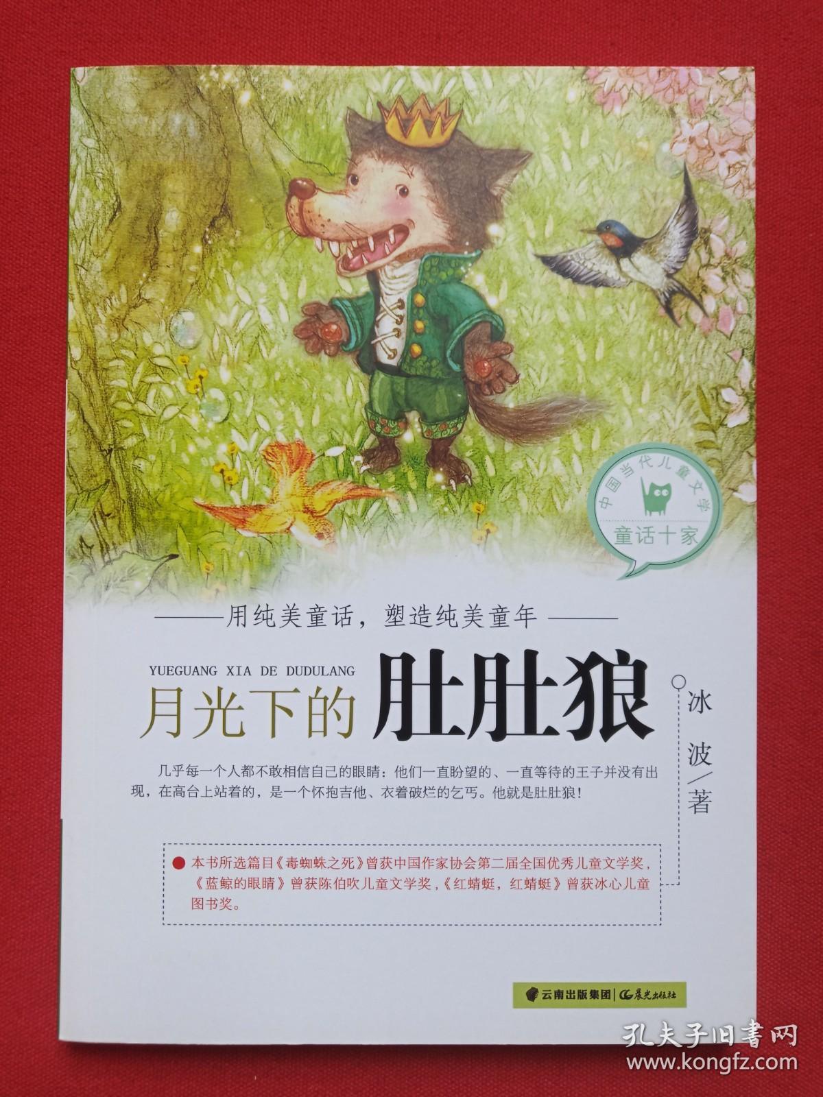 中国当代儿童文学童话十家《月光下的肚肚狼》2016年1月1版1印（著者： 冰波，晨光出版社出版发行）
