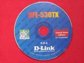 LAN ADAPTER《DFE-530TX网卡驱动安装盘D-LINK》CD光碟、光盘、磁盘、专辑1碟片1袋装2002年（building networks for people）