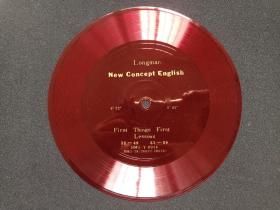 朗曼新概念英语《Longman：New Concept English》1979年（塑胶薄膜教学唱片、First Things First 英语初阶：要事第一 Lessons1-143，BMG-Y-0013至0018）一套全6张合售