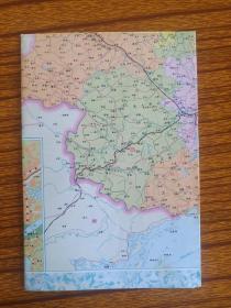 《广西壮族自治区地图》1993年3月编印(彩色地图、市区行政图、导游图,游览图,汽车路线图,附测绘法)