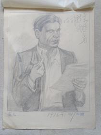 《高虹、李若平：人物速写·素描（散页带封膜作品）》铅笔写生·绘画1975年11月20日至1976年5月7日左右一批存17幅画合售（详情见内页）