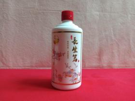 《长生篇酒--酱香型白酒》酒瓶·空瓶·瓷瓶·外包装瓶2019年3月12日（贵州省仁怀市茅台镇酱香河酒业有限公司出品）