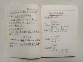 《步兵第三十一师教导队第三中队转业军人：代朝兴同志军事笔记本（军训笔记、政治学习）会议记录》1982年12月5日-1995年5月4日（有：纪律条令、障碍、单兵队列、步兵第三中队概况、考核成绩、杨双全革命烈士纪念、政法干警集训、树立社会市场经济破除计划经济、党的建设、加强社会主义精神文明建设、入关关贸总协定、两法学习“国家赔偿法、治安管理处罚条例”，涉及人物：杨学明、杨子江、杨世凡）手稿、老资料一本