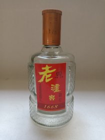 《老泸窖酒（1668）--浓香型白酒》空酒瓶·空瓶·玻璃瓶·外包装瓶2010-2020年代左右（四川省泸州市泸山酒厂出品）