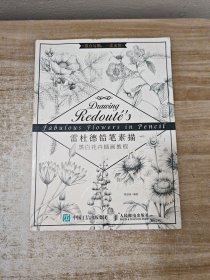 雷杜德铅笔素描 黑白花卉插画教程