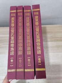 广东台山冯翊堂雷氏重编修族谱【四本全套布面16开精装】