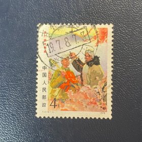 T17在广阔的天地里（6-1）4分小地名戳邮票信销JT经典老旧邮票