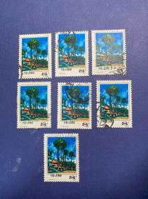 T55西双版纳（6-4）8分（无薄裂随机发货）邮票信销JT老旧邮票