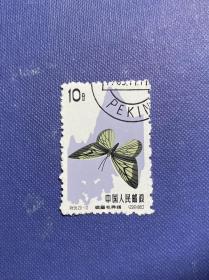 特56蝴蝶（20-15）10分（钢戳盖销全品随机发货）邮票盖销特邮票