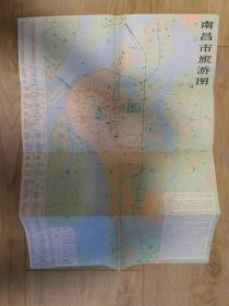 杭州市观光地图南昌市旅游图（1981年）