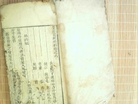 A1447，清精刻本医学古籍： 医宗说约，大开本线装一厚册卷6，刻印精良