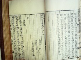 A1461，清三代写刻精品古籍，清雍正精写刻本：历代名臣传，大开本线装一册卷21-23，避玄不避弘历，写刻精良，版本少见