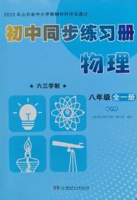 初中同步练习册 物理 八年级 全一册 物理 六三学制 配沪科 山东省中小学教辅材料评议通过 初中同步练习册 正版 全新