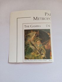 冈比亚邮票 4D 亨利·法德里克 威尔士亲王卫队 战马和拔开武士刀的卫队士兵 新票未使用，带边