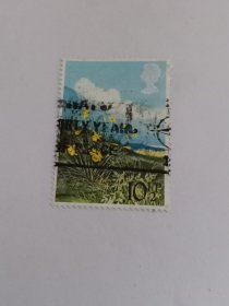 英国邮票 10½P 1979年英国野花 水仙花 黄水仙