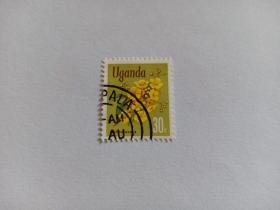 乌干达邮票 30C 1969年鲜花  Ochna ovata