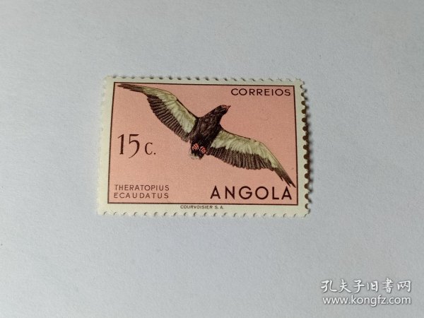 安哥拉邮票 15C 1951年鸟类 短尾雕 飞翔的雄鹰 新票未使用