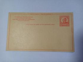 美国明信片 万国邮联明信片 1903年左右美国总统威廉·麦金莱明信片 美国总统威廉·麦金莱像 新品未使用