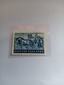 保加利亚邮票 10St 1940-1944年保加利亚农业 马 养马的妇女 新票未使用