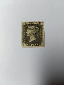 英国邮票 黑便士票样 盖有1970年邮戳