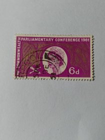 英国邮票 6d 1961年第七届英联邦议会会议