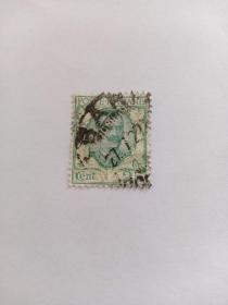 意大利邮票 25C 意大利国王尹曼纽尔三世 1926年发行 盖有1927年7月27日戳记 尹曼纽尔三世（1900年7月29日～1946年5月9日在位）、阿尔巴尼亚国王（1939年～1943年在位）。1936年加冕为埃塞俄比亚皇帝。意大利早期邮票
