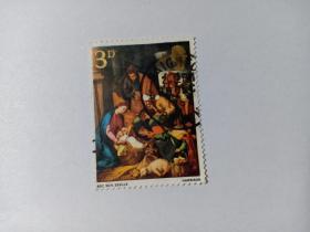 英国邮票 3D 1974年圣诞邮票 牧羊人