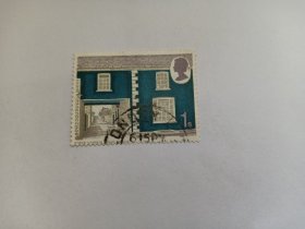 英国邮票 1Sh 1970年英国乡村建筑 Stwco Cymreig Welsh Stucco