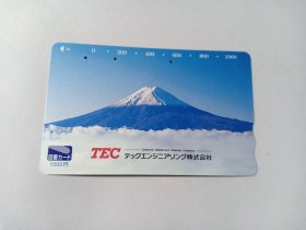 日本磁卡194 图书卡 1000日元 日本图书卡 富士山 TEC技术工程株式会社