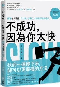 现货【外图台版】不成功，因为你太快：练习每日覆盘，不二错、不瞎忙