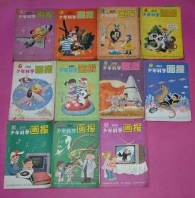 少年科学画报（1988年全年1-12期，缺第5期，共11册合售)