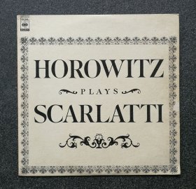 12寸黑胶唱片 HOROWITZ PLAYS SCARLATTI 霍洛维茨，斯卡拉蒂奏鸣曲，有一处划痕，不影响播放