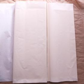 中国彩色宣纸乳白色老宣纸彩宣书画纸四尺100张  N1759