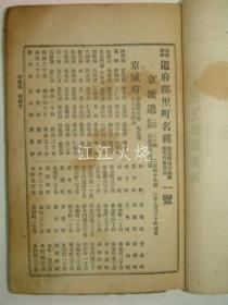 1928年 《朝鲜最新道府郡里钉名称》全套1册