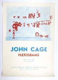 JOHNQZIF浪岳0735石梅CAGE PLEXIGRAMS ＜シルクスクリーン ポスター (GALLERIA DELL'OBELISCO)＞