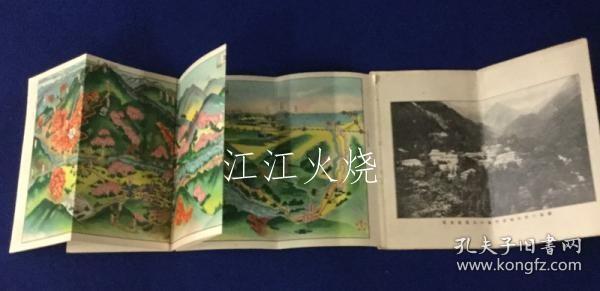 新美南果 鸟瞰图/菰野 汤の山 温泉名胜図絵 : 关西第一の仙境/菅野汤之山温泉名胜：关西第一仙京 古地图[NKDT]