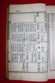 木活字本 《平泽林氏世谱》 全套2册