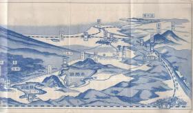 冨士登山と五湖めぐり　/攀登富士山，游览五湖 古地图[NKDT]