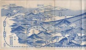 冨士登山と五湖めぐり　/攀登富士山，游览五湖 古地图[NKDT]
