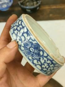 老青花瓷盒