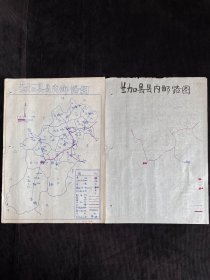 兰加县县内邮路图