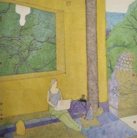 7787      郑川   《分享旅途 》   图书画页 画面尺寸 16.8X17.3厘米