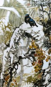 12667图书画页 王晋元《绿乡》 画面尺寸21.5X36厘米 1页