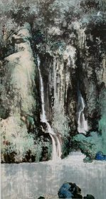 12642图书画页 刘仑《岭南春早》 画面尺寸36X19.2厘米 1页