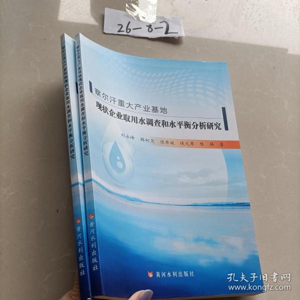 察尔汗重大产业基地现状企业取用水调查和水平衡分析研究