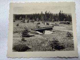 二战德军战壕照片 二战德军阵地照片 二战德军堑壕照片 二战德军陆军照片 二战老照片 德军老照片 照片长6厘米，宽5厘米