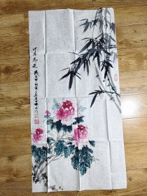 （少破损）24531康子安？ 花鸟  作者不知捡漏自鉴网络简介仅供参考C