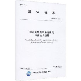 给水处理臭氧系统检测评估技术规程 T/CAQI 150-2020 中国水利水电出版社